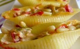 recettes corses, Conchiglie aux poivrons, brocciu et pignons de pin